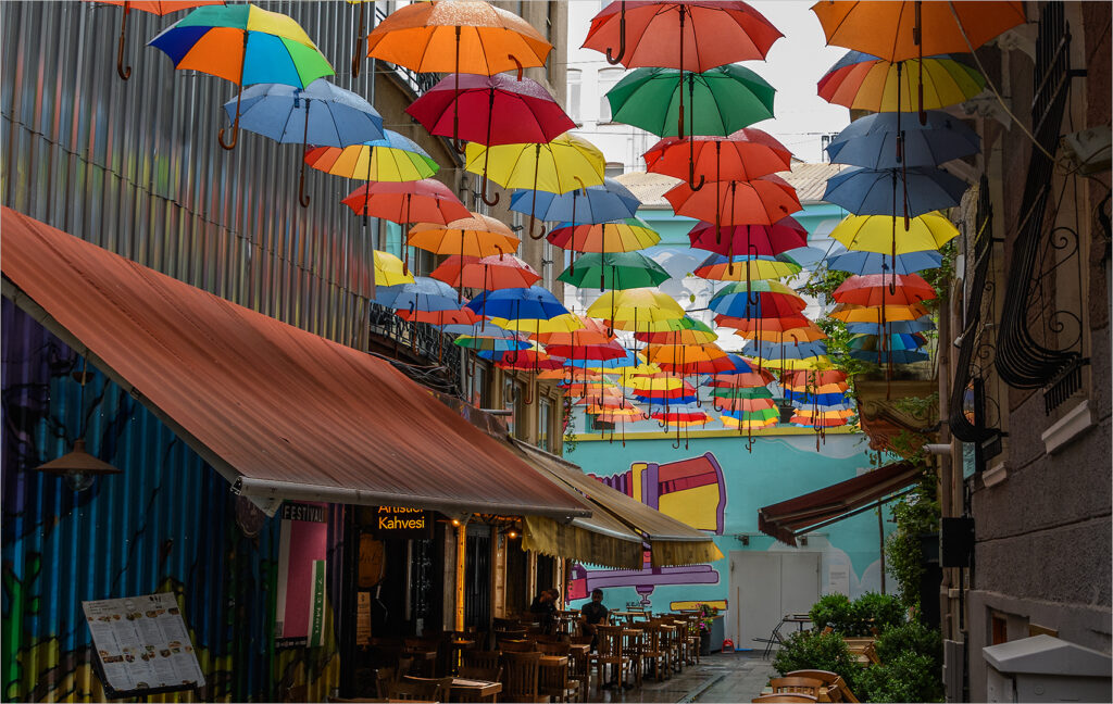 Colourful umbrellas - Gawie Wolmarans